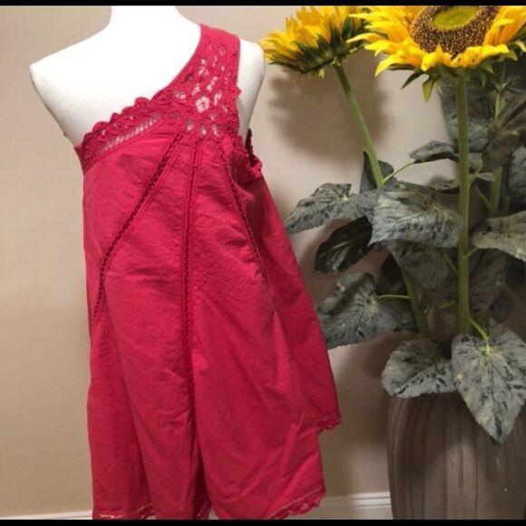 NWOT free people  one shoulder mini dress size S - Picture 6 of 7